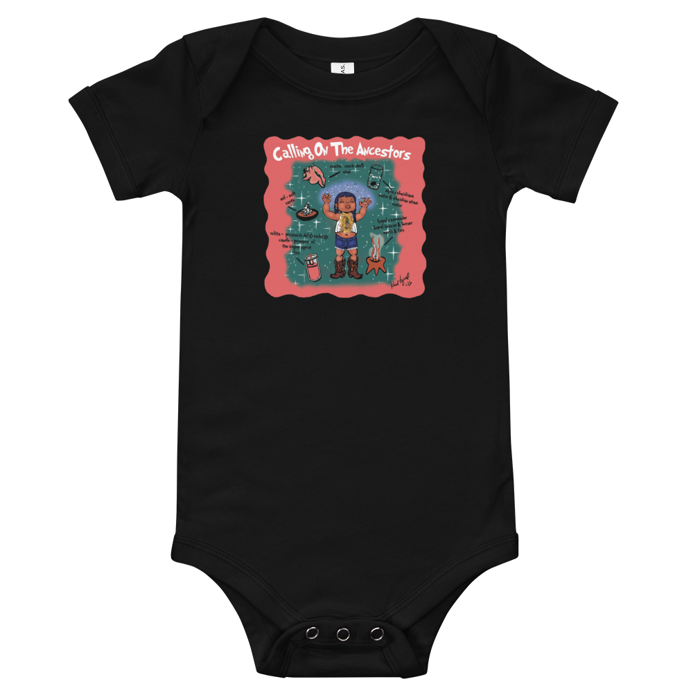 Calling on the Ancestors Baby short sleeve one piece