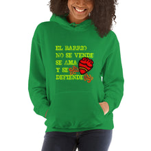 Load image into Gallery viewer, El Barrio No Se Vende Hooded Sweatshirt